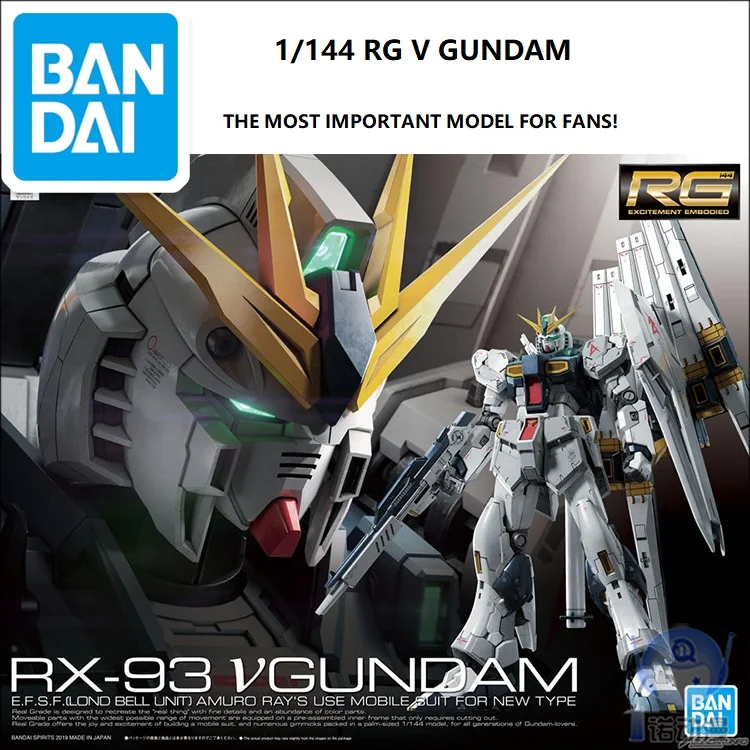

Модель Gundam RG 1/144 RX-93 V NU GUNDAM армированная Модель для сборки экшн-фигурки мобильный костюм