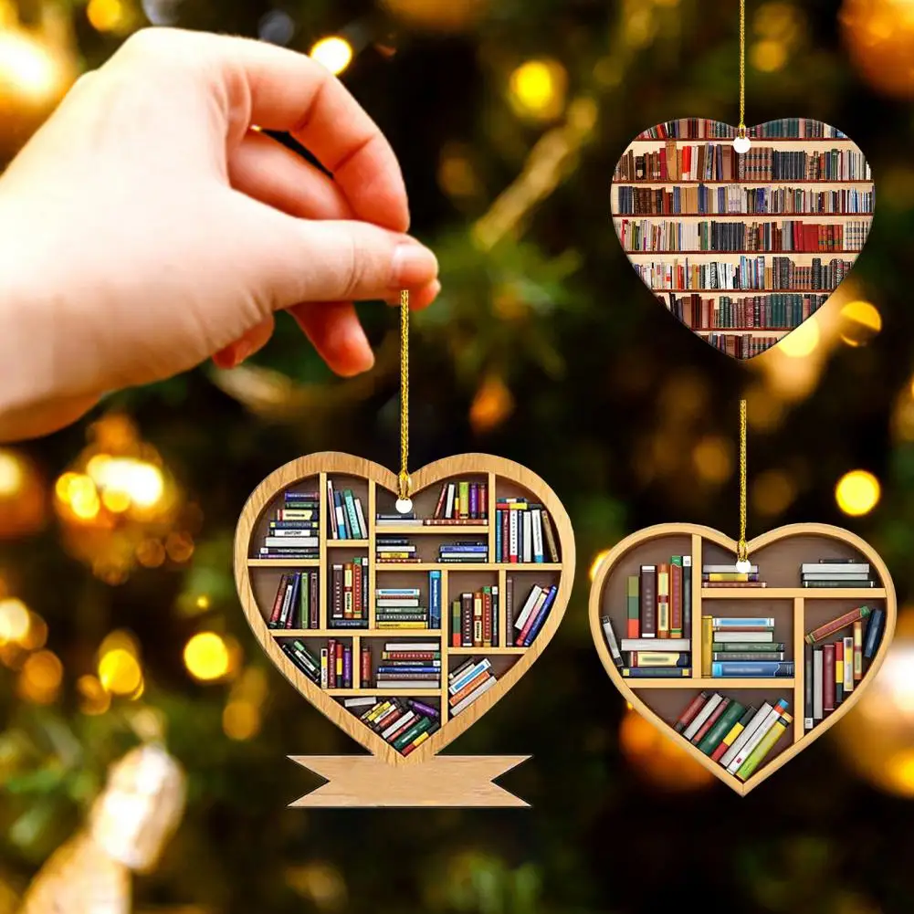 

Акриловая подвеска-книжка в виде сердца с двусторонним принтом