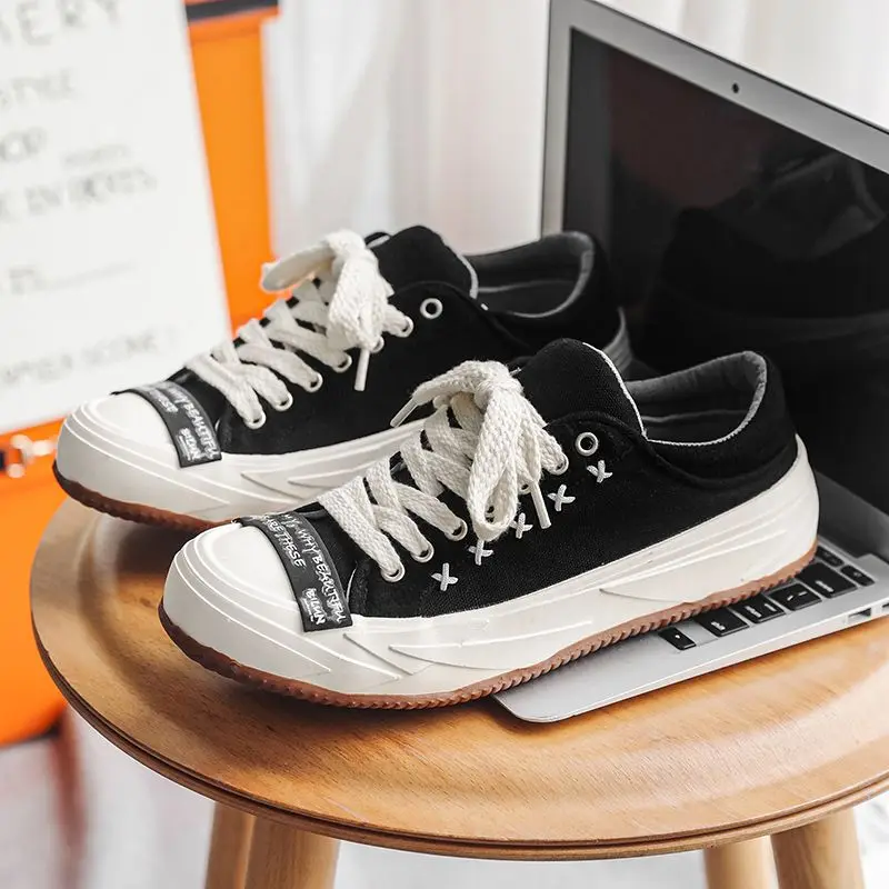 

Canvas Shoes Men's Meteor Series Triangular Men's Shoes Heightened Thick Bottom Small White Board Shoes 2023 Men's Shoes Trend