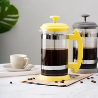 steel plunger with triple filters manual coffee pot 1000ml french press espresso coffee tea maker coffee maker