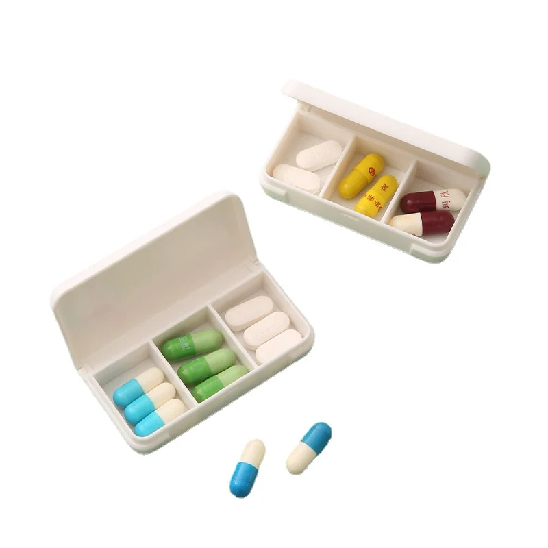 Portable Storage Box Separate Small Medicine Box Mini Travel Medicine Sub-packing Medicine Box Aufbewahrungsbox Storage Box