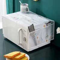 waterproof microwave oven covers grease proofing storage bag double pockets peva waterproof moisture proof and oil proof
