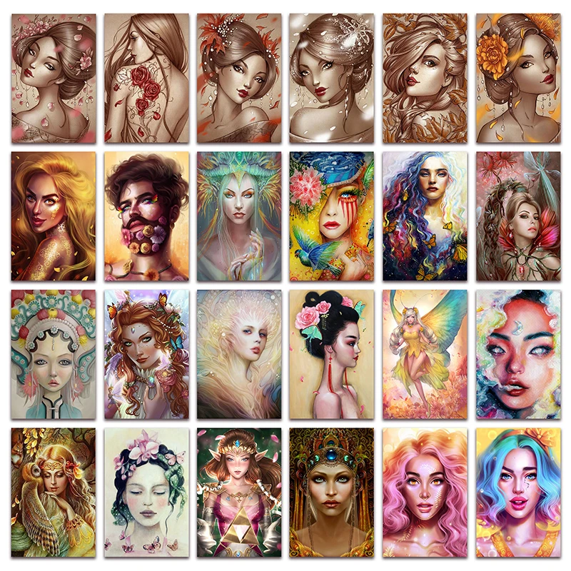

New DIY Diamond mosaic Art owl Beauty Fairy 5D Full Diamond painting embroidery cross stitch flower girl picture Home decor E126