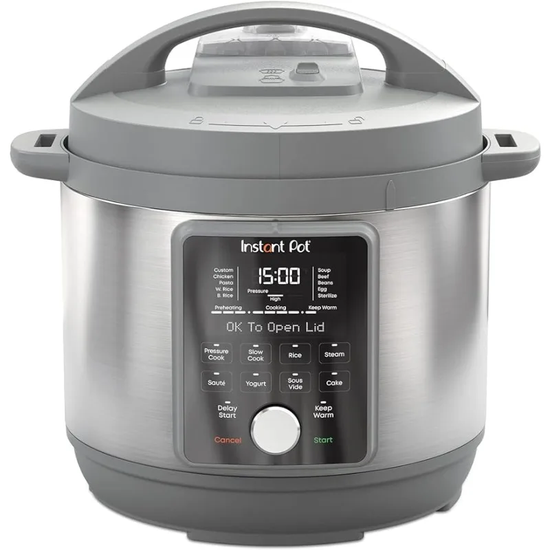 

Pot Duo Plus, 6-Quart Whisper Quiet 9-in-1 Electric Pressure Cooker, Slow Rice Steamer, Sauté, Yogurt Maker