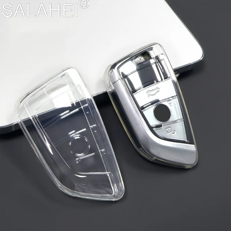 

TPU Transparent Car Key Case Full Cover Protection Shell For BMW X1 X3 X5 X6 X7 1 3 5 6 7 Series G20 G30 G11 F15 F16 G01 G02 F48