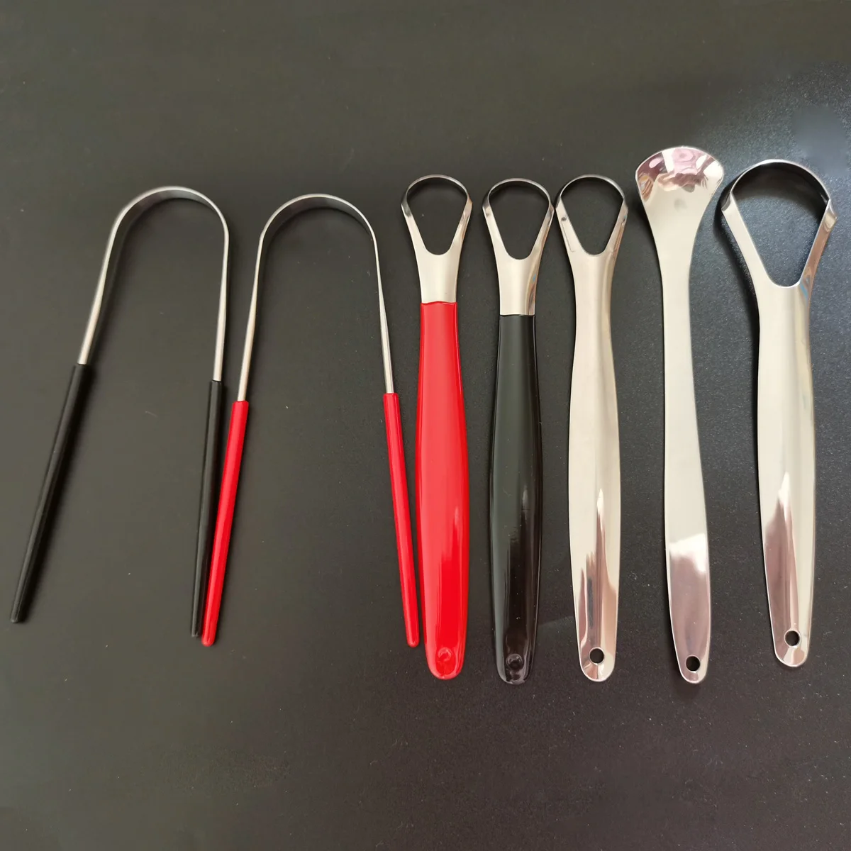 Металлический скребок для языка Очиститель взрослых и детей портативный из