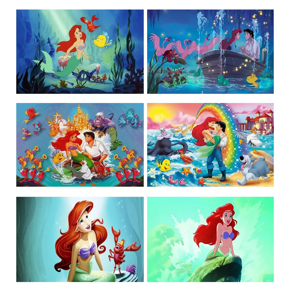 

Canvas Painting Character Disney Little Mermaid Cute Witch Wall Art Home Decor Posters And Prints Children Room Decoration