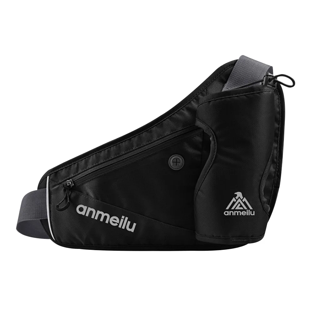 

Unisex Adjustable Buckle With Reflective Strip Outdoor Sports Multifunction Hiking Waist Bag Pocket Pouch Water Bottle Holder