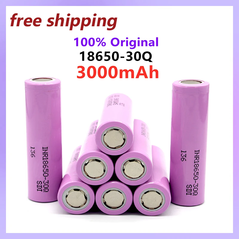 2023 новая перезаряжаемая литий-ионная батарея 3,7 в 3000 мАч 18650 батарея для 30Q INR 18650 30Q 20A сменный внешний инструмент