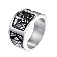 megin d stainless steel titanium fly snake wing cross md vintage ins rings for men women couple friends gift fashion jewelry ane
