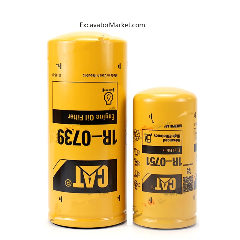 Для Caterpillar CAT 1R-0739 1R-0751 131-8822 326-1644 оригинальный дизельный фильтр для экскаватора