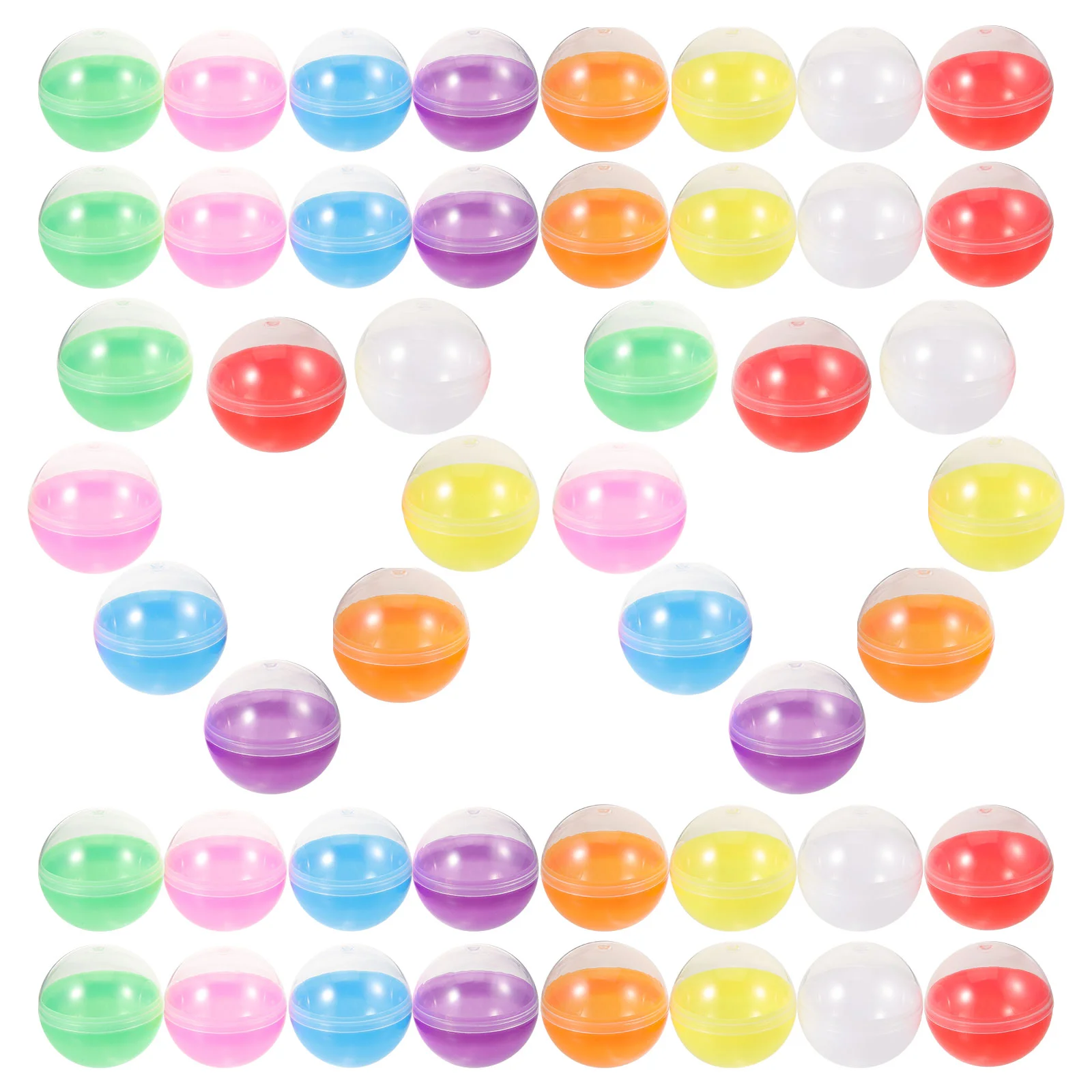 50 шт. красочный полупрозрачный корпус торгового автомата заполняемые пустые