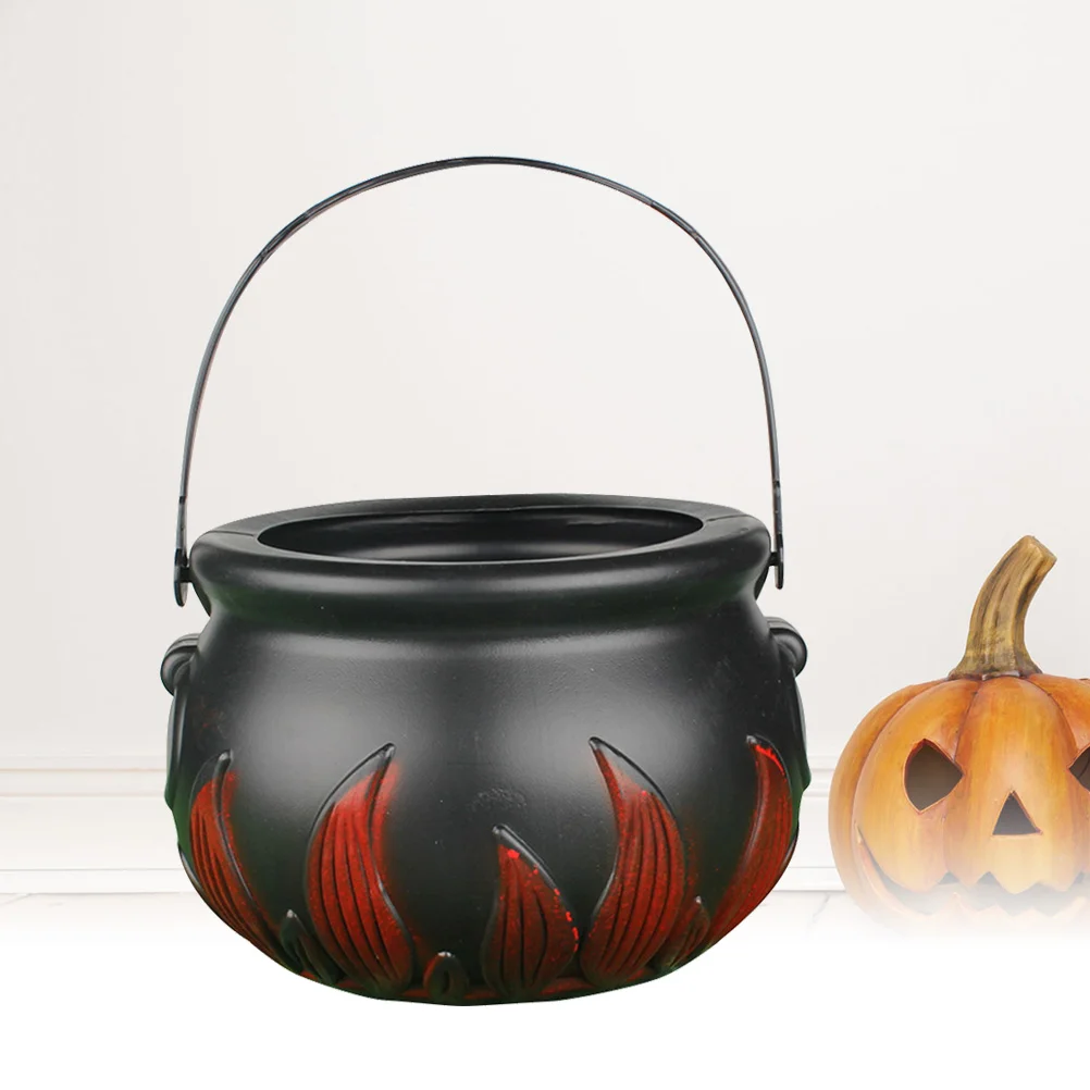 

Buckettrick Mini Pumpkin Orsmall Candy Children Handlebasket Buckets Baskets Treating Decor Cauldron Witch Treat Pots