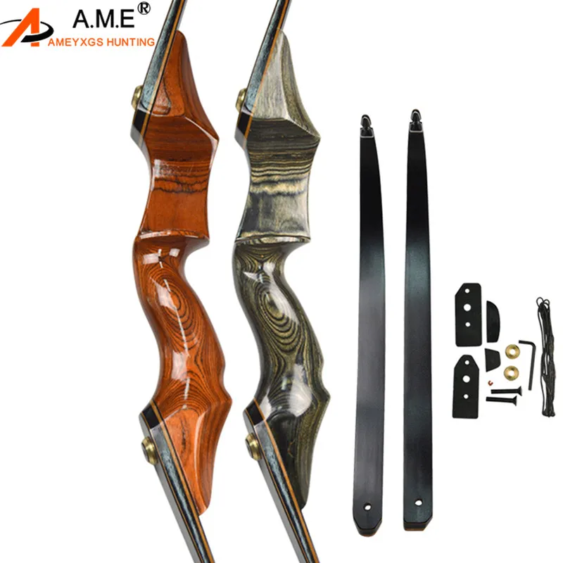 

58" Recurve Bow 25-55lbs Takedown Longbow Right Hand Bows For Hunting Shooting Archery Accessories American Hunting Bow