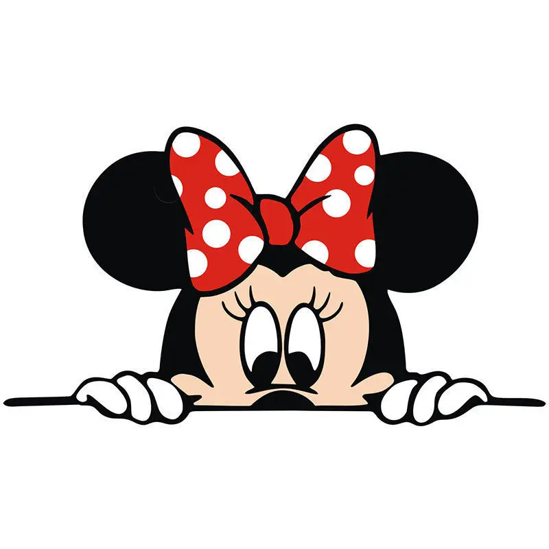 

Наклейки на автомобиль с Микки Маусом Диснея, милый мультфильм Минни, зеркало заднего вида, наклейка в стиле аниме, окно автомобиля, мотоцикла, наклейки на хвост