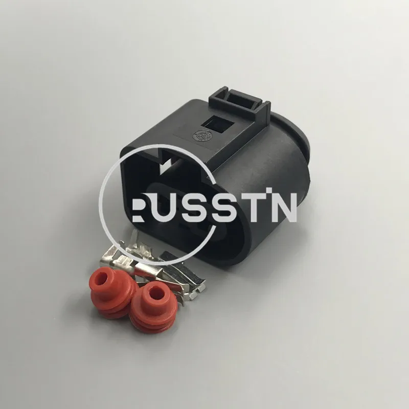 

1 комплект 2 отверстия 1J0 973 752 / 1J0973752 1J0973852 6,3 мм Автомобильный впрыскиватель топлива разъем вентилятора для VW Toyota Honda Hyundai