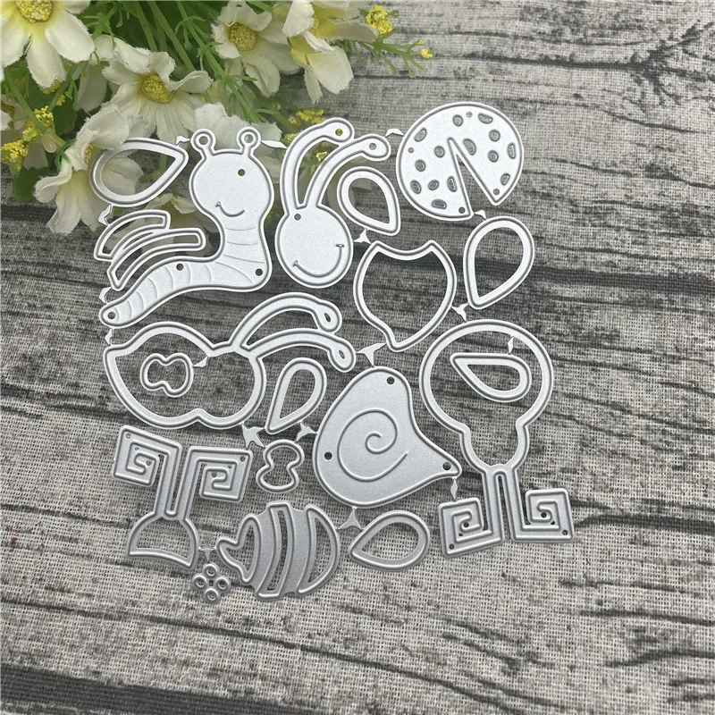 Рамка в виде пчелиных змей и жуков трафареты для резки кружева металла сделай сам