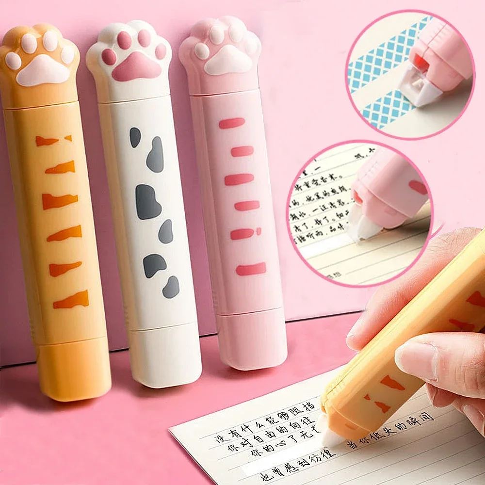 Канцелярские принадлежности двойного назначения с рисунком кошачьей лапы милые