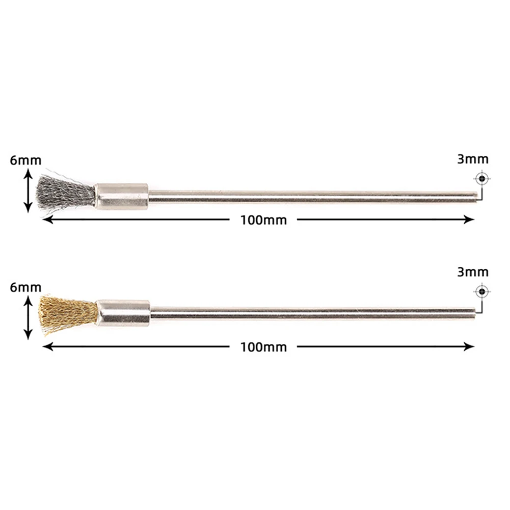

Clean Wire Brushes Scratch Brushes Stainless Steel Brush Wire End Brush 100mm 5PCS Rust Paint Removal Metal Surface Cleaning