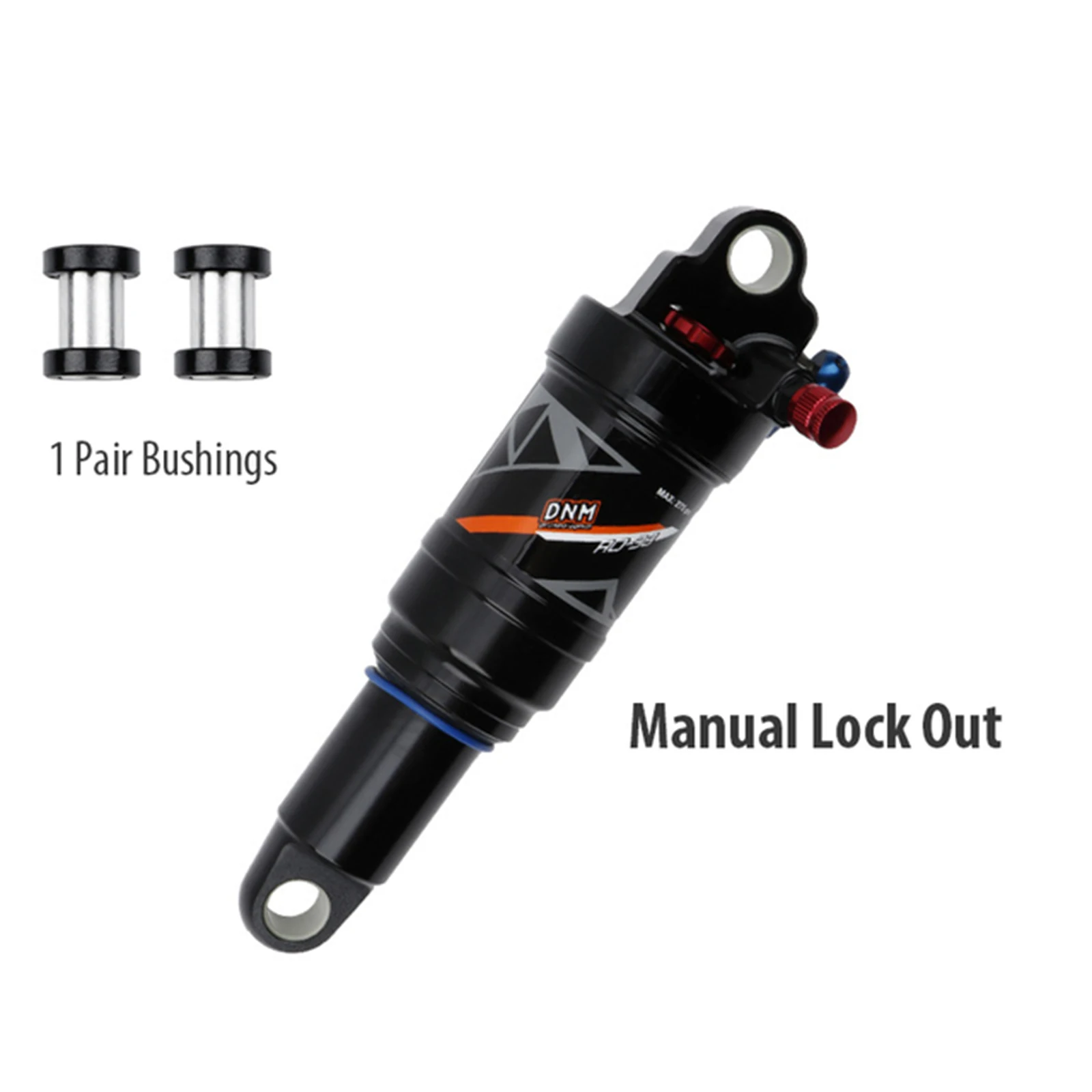 

Mountain Bike Rear Shock 165 /190/ 200 /210mm AL-7075 Aluminum Alloy DNM Pressure Shock For DNM AO-38RC Brand New
