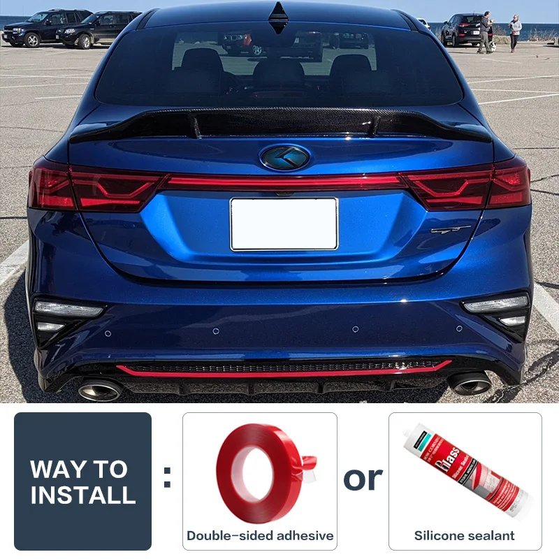 Спойлер из углеродного волокна FRP Автомобильный задний багажник тип R аксессуары