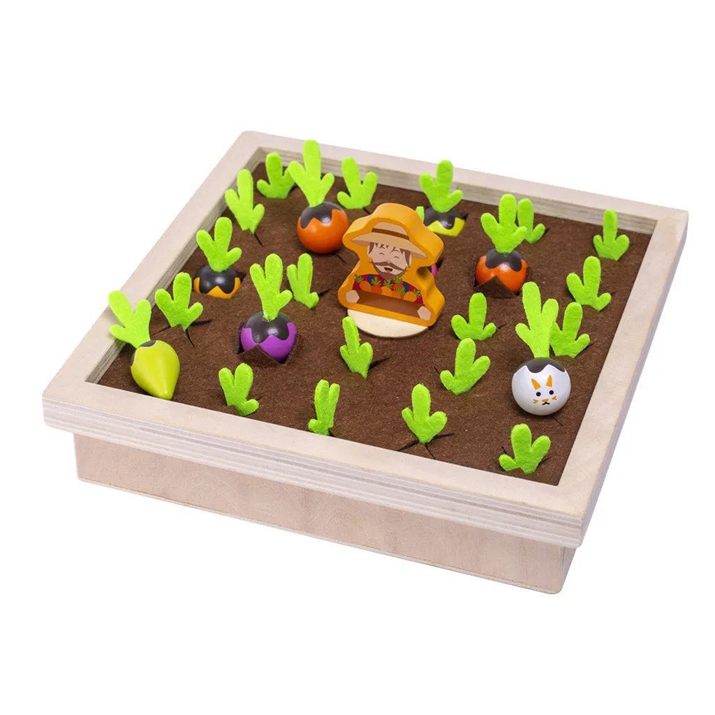 

board education Parent-child wooden radish early games chess games memory interactive Education
