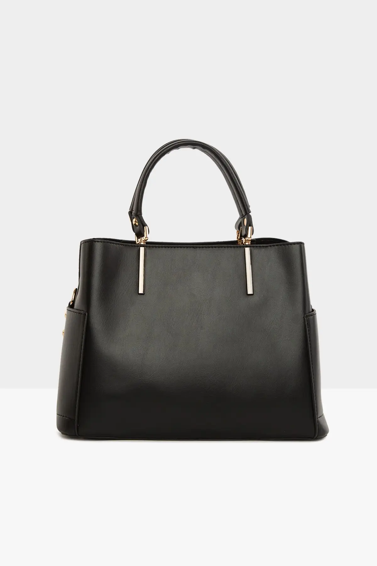 

Bags for Women Black stitching detailed leather garnish nubuck m Daily Shopping Bag Fashion Shoulder Bags Women Totes