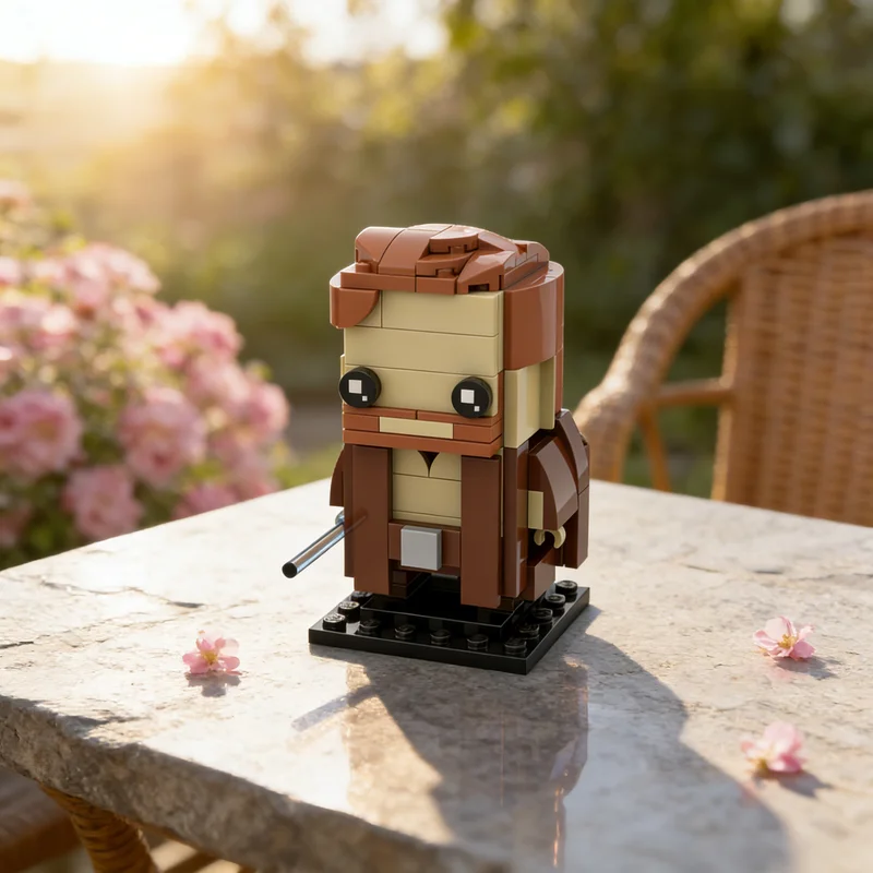 152 шт. MOC BrickHeadz Модель Оби-Вана Кеноби, строительные блоки, архитектурная модель, рождественский подарок, коллекционная выставочная модель, 3D-конструктор. (art.: 3920dcfd29f2b) - 3920dcfd29f2b