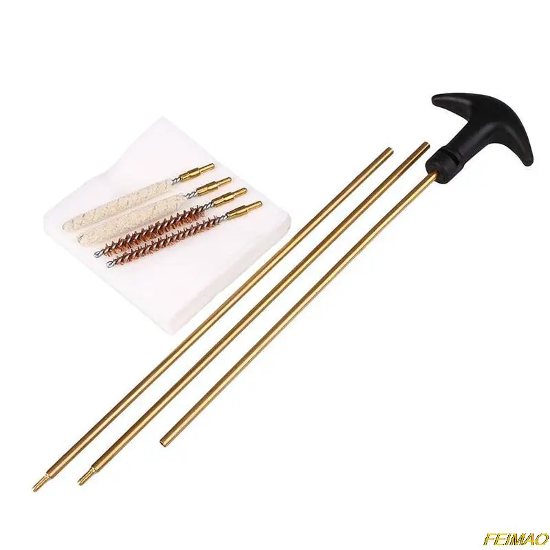 

Tactical Barrel Cleaning Kit 177&.22 4.5/5.5MM Rifle Pistol Airgun Brush Gun Rod Cleaner Hunting Handgun Cleaning Tool Set