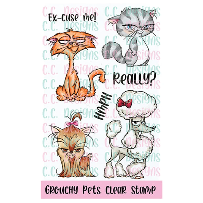 

Cute Little Cat Metal Cutting Dies And Clear Stamps DIY Photo Album Scrapbooking Dies Paper Craft Handmade 2022 New Arrival