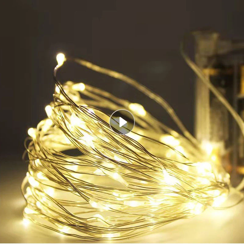 

30 LED Fairy Lamp Copper Wire String Lights Bouquet Lights Waterproof Garland Light For Home Christmas Wedding Party Decoration