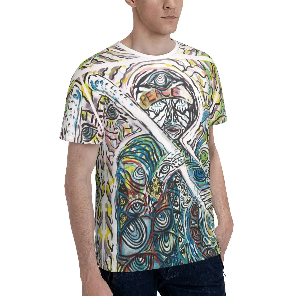 

Promo Baseball Jimi And Hendrix Original Psychedelic Artworkby T-shirt Top Quality Men's T Shirt Nerd Tees Tops European Size