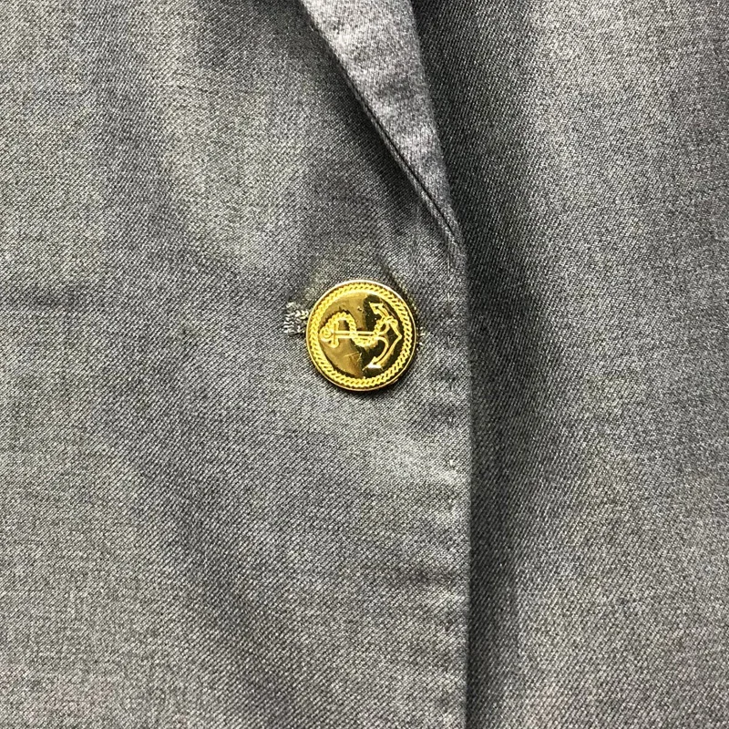 THOM Autunm Winter Women's Jackets Fashion Brand Blazers Coats Classic White 4-Bar Stripes Formal Business Gray TB Suit