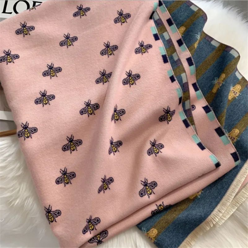 Женский зимний шарф роскошный дизайн кашемировый теплый Женская Роскошная