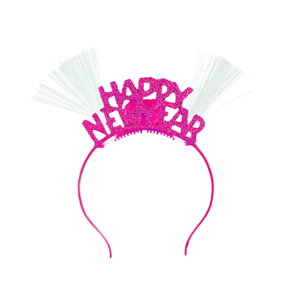 

New Year Headband Years Hair Eve Party Lighthappy Hoops Headpiece Tiara Hairband Glow Led Flashing Decorationsluminous Headbands