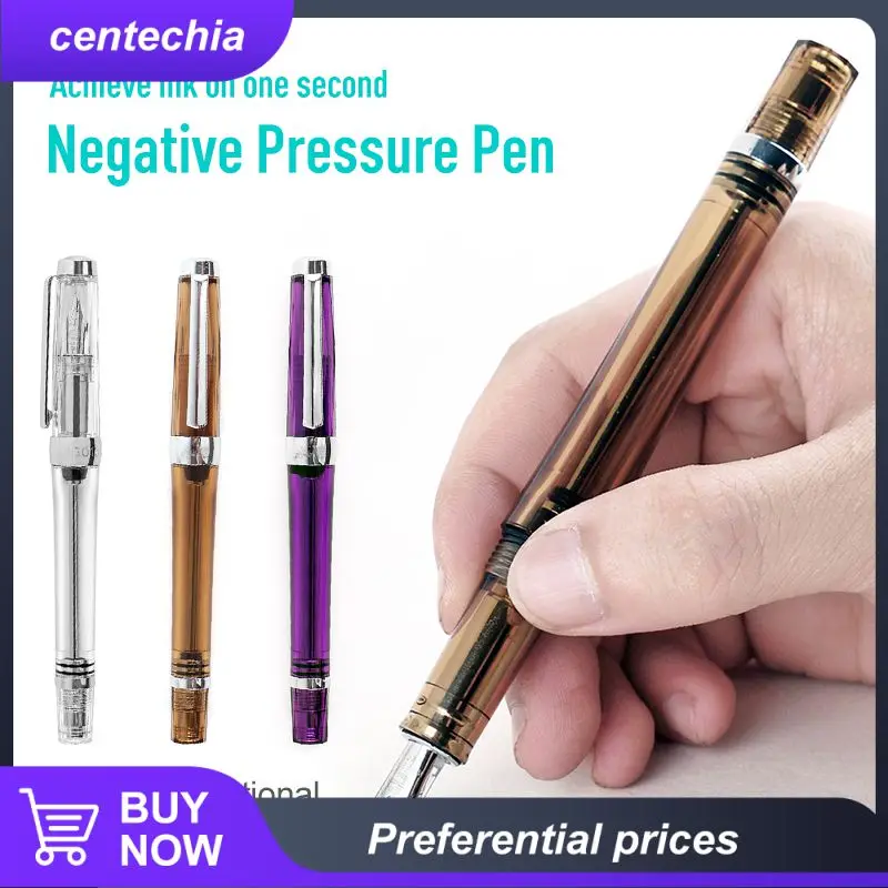 

0.38/0.5MM EF/F Nib Transparent Vaccum Fountain Filling Fountain Pen for Art Creation Painting Font Design Student School Office