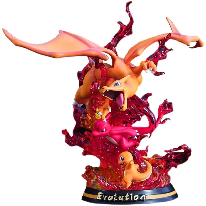 

Pokemon Figure 26cm Charmander Action Figures Charmeleon Evolution Charizard Figma Pocket Monsters Anime Model Figurine Toy Gift