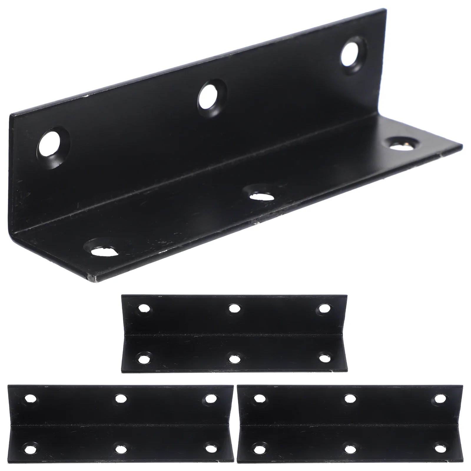 

4 Pcs Corner Brackets Wood L Small Shelves Partition Brace Iron Right Angle Shelf