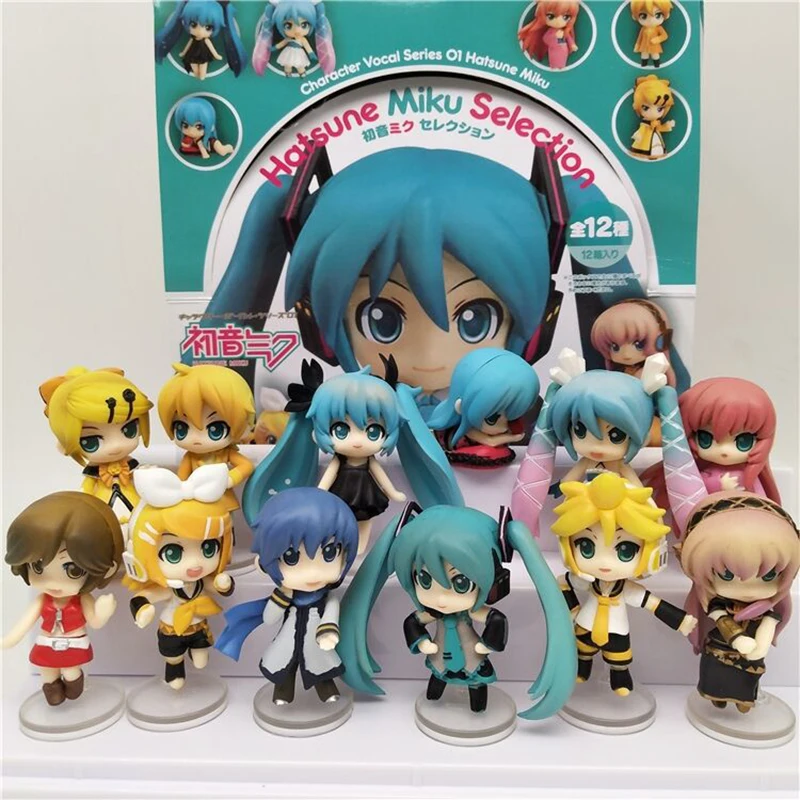 

Anime Hatsune Miku Q Version 6.5cm Figure Toy Kawaii Cartoon MIKU PVC Action Figurine Model Collection Dolls Desktop Ornaments