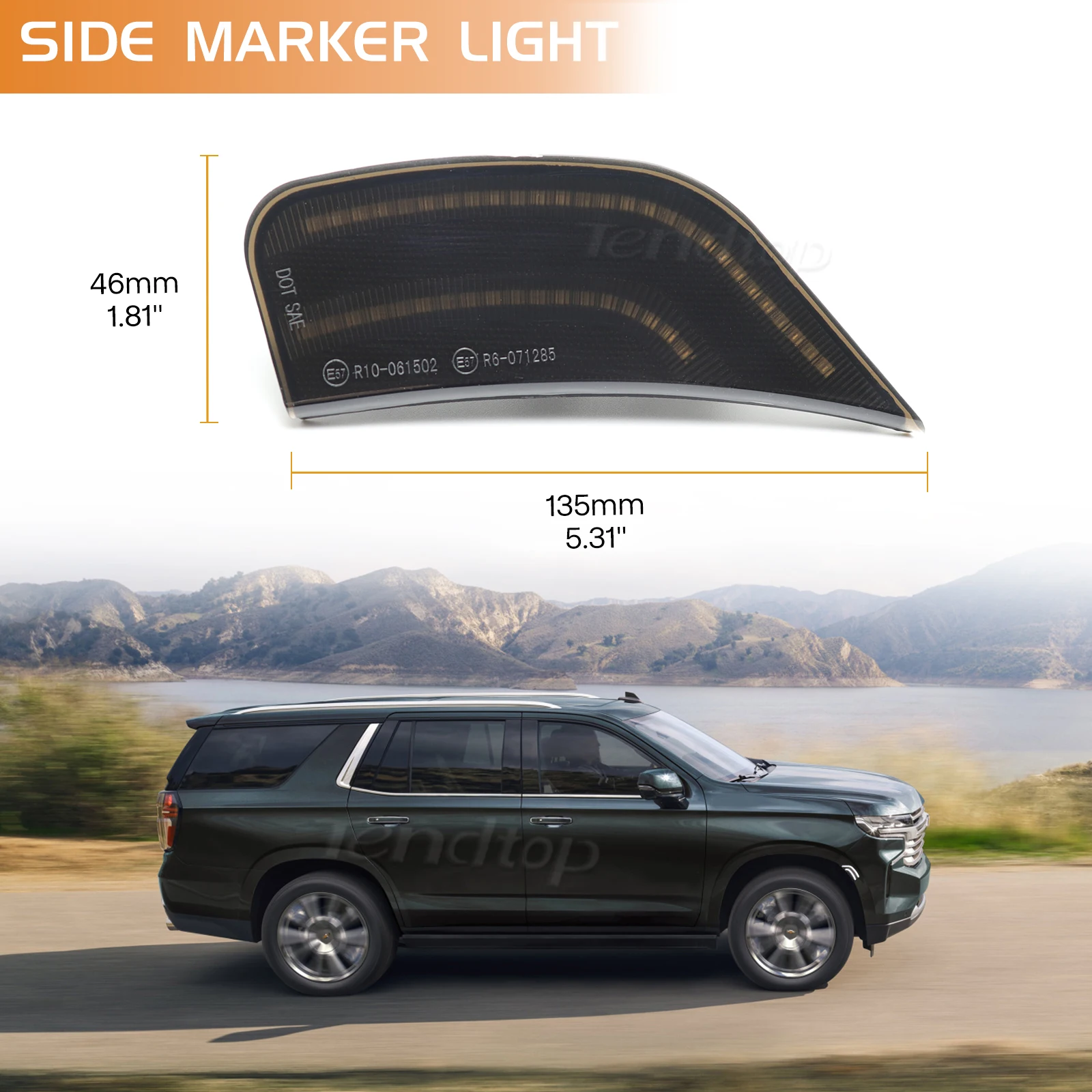 Светодиодные передние боковые габаритные фонари янтарного цвета подходят для