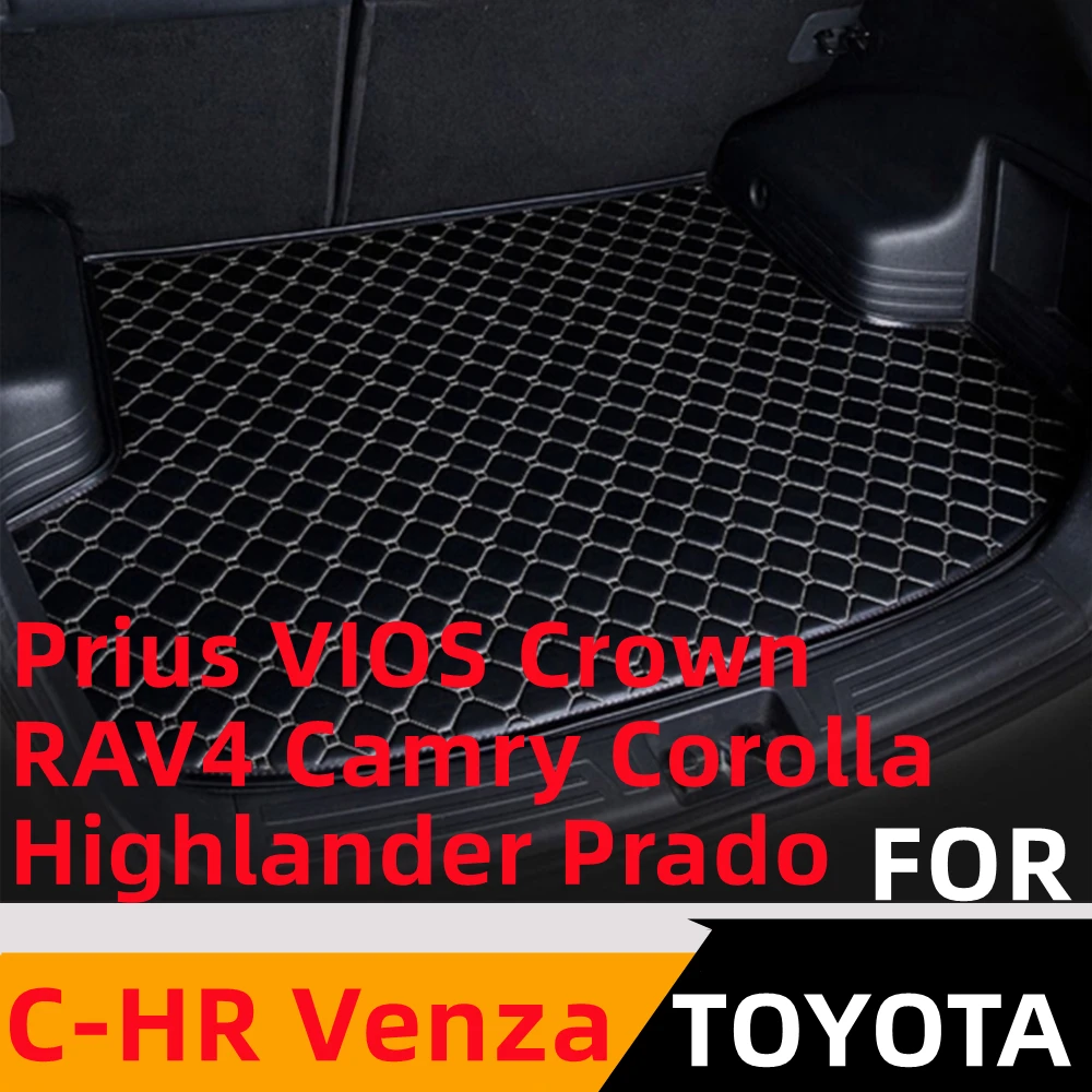 

Sinjayer Car Trunk Mat AUTO Tail Boot Cargo Pad FIT For Toyota C-HR RAV4 Camry Corolla Highlander Crown Prado Venza Prius VIOS
