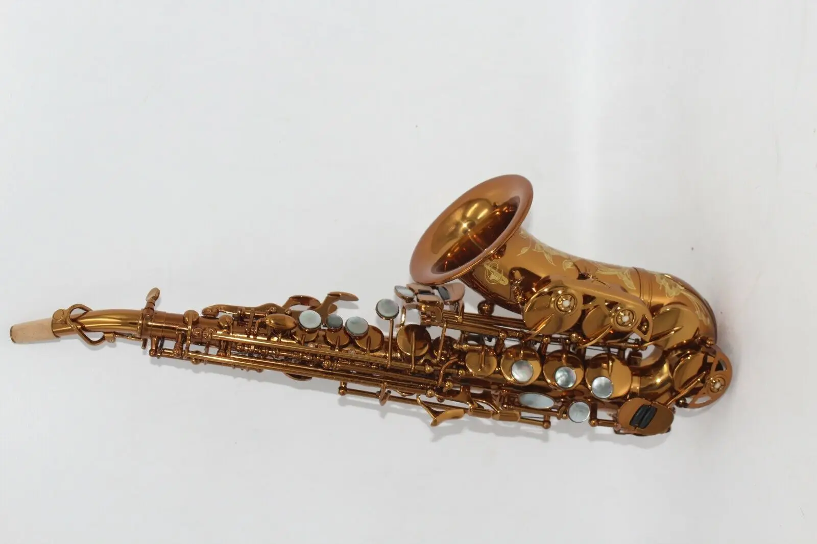 Восточная музыкальная конфетная коричневая темно-лакированная изогнутая