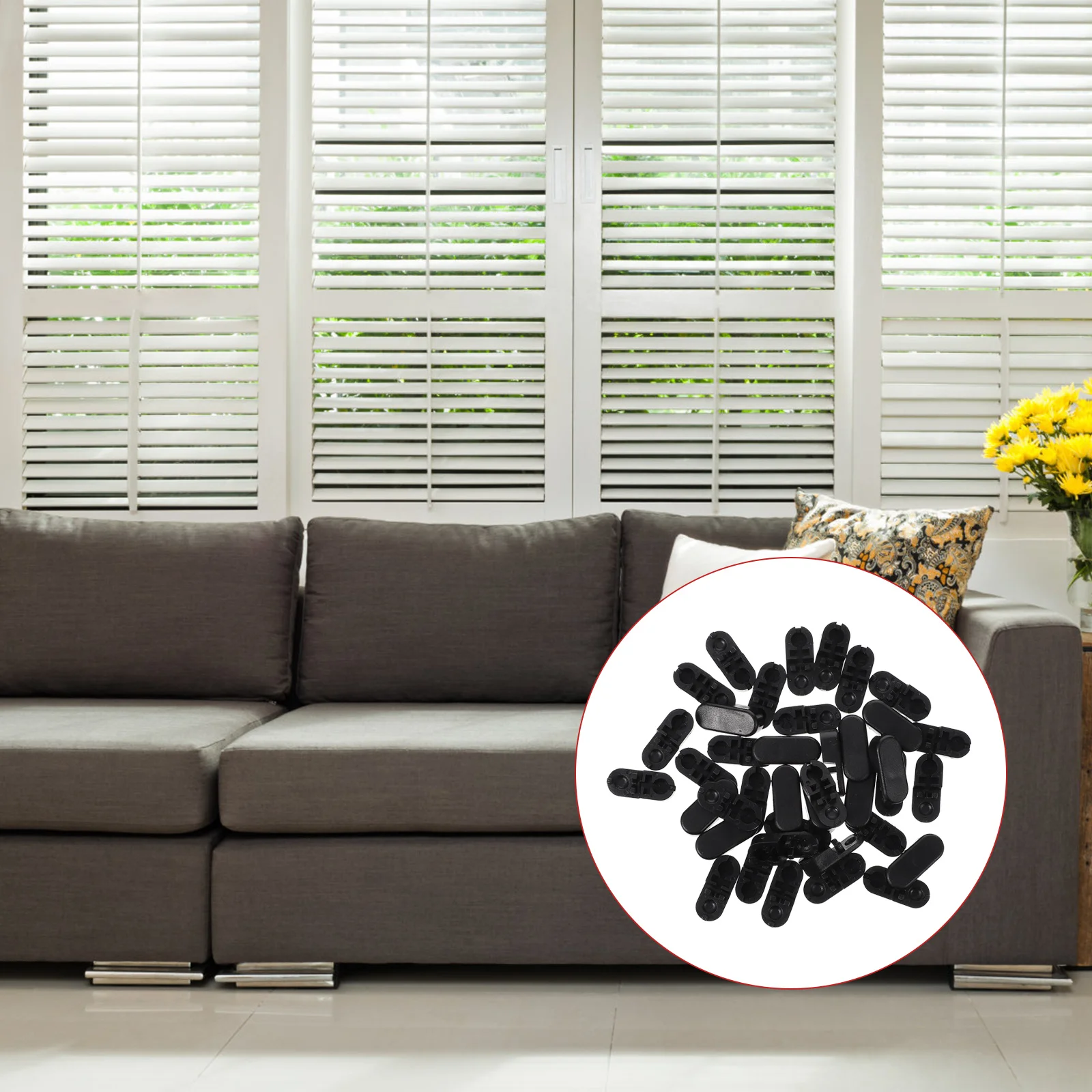 

20pcs Roman Rollers Easy to Install Vertical Blind Chain Connector Roller
