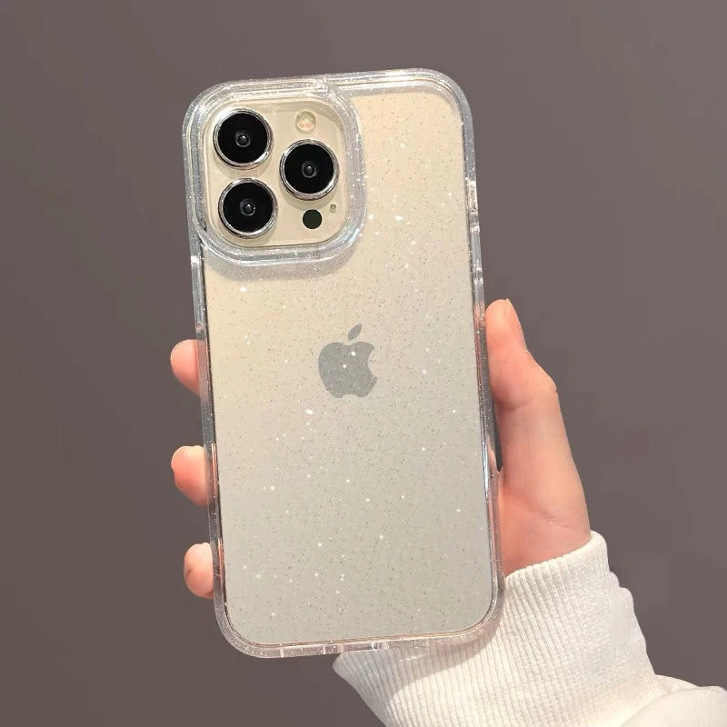 

Glitter Bling Fashion Transparent Case For iPhone 14 13 12 11 Pro Max Mini X XS Max XR 7 8 Plus SE 2020 Silicone Acrylic Cover
