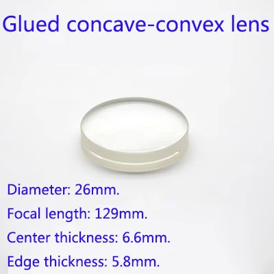 

Клееная вогнуто-выпуклая линза Ахроматический диаметр 26 мм 36 мм 38 мм Оптический стеклянный элемент Объектив видеомикроскопа