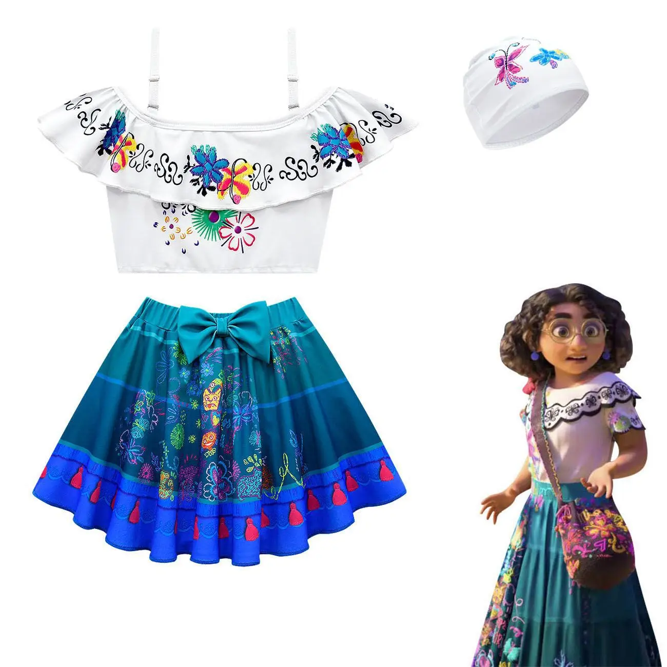 

Купальник для маленьких девочек, детский купальник из двух предметов