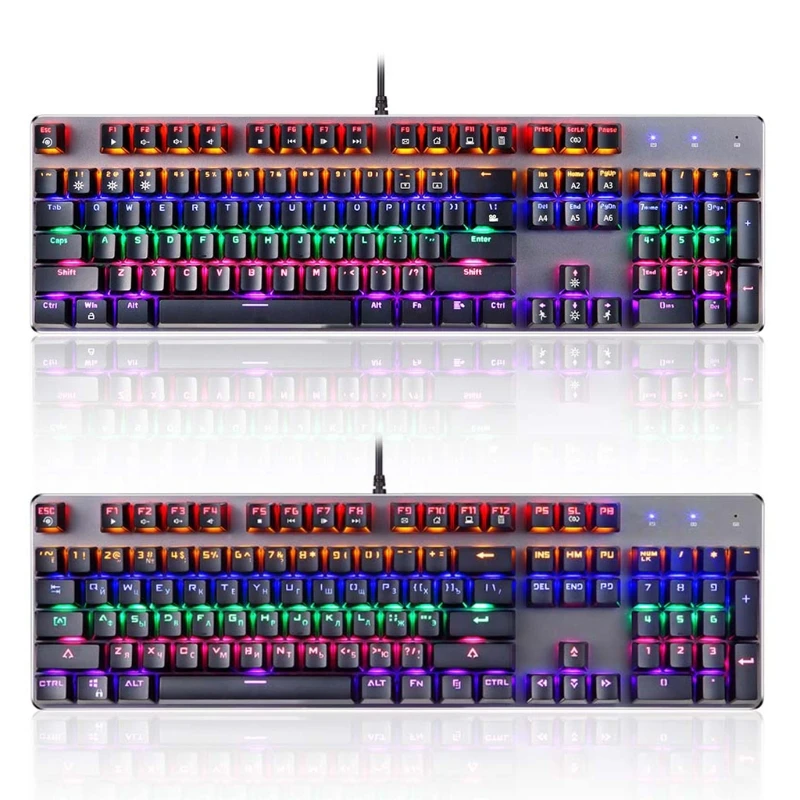 

Клавиатура игровая Механическая Проводная с RGB-подсветкой, 104 клавиш