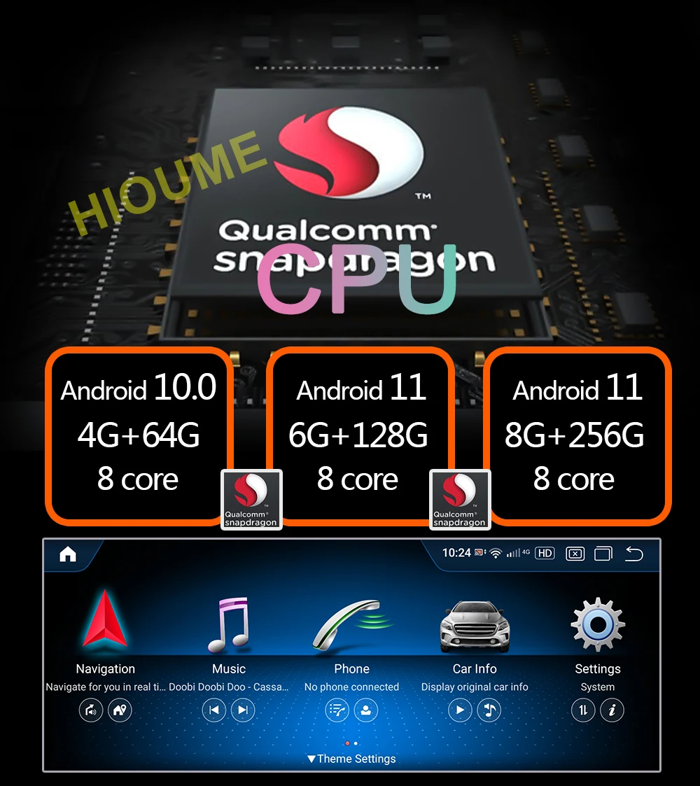 Автомобильный мультимедийный плеер Qualcomm 12 5 дюймов Android 11 GPS радио для Mercedes Benz C V