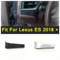 1 pcs dashboard center console air ac panel cover trim abs for lexus es 2018 2022 carbon fiber style modification accessories