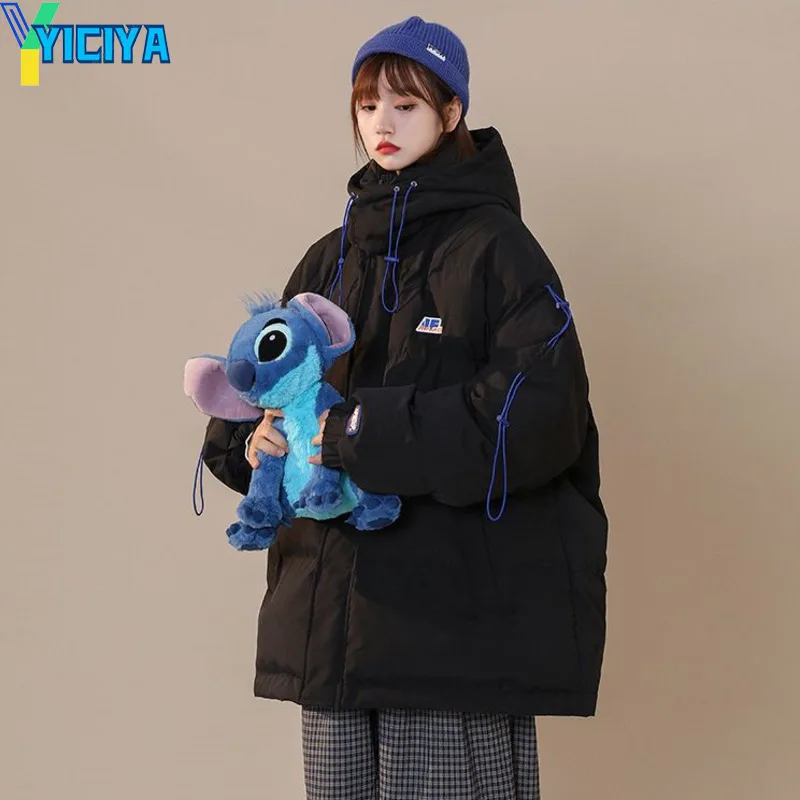 YICIYA 2023 Women Winter Parkas Coats Stylish Thick Warm Hoodies Jackets Female Clothing Streetwear Outerware Coats New Hot Y2k